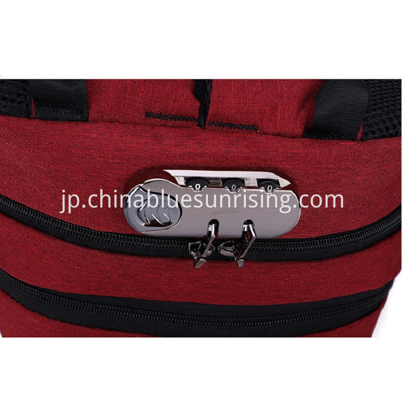 Safe zipper backpack